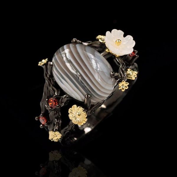 style 925 sterling silver original design plum blossom inlaid natural gemstone female chinese light luxury cool breeze ring cluster rings, Golden;silver
style 925 sterling silver original design plum blossom inlaid natural gemstone female chinese light luxury cool breeze ring cluster rings, Golden;silver