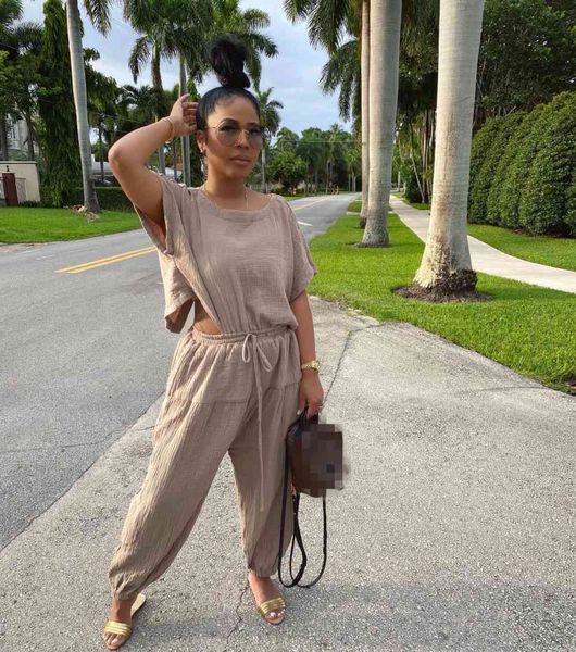 autumn ins test women solid loose jumpsuits casual fashion o-neck short sleeves hollow out expose waist lace-up rompers, Black;white
autumn ins test women solid loose jumpsuits casual fashion o-neck short sleeves hollow out expose waist lace-up rompers, Black;white
