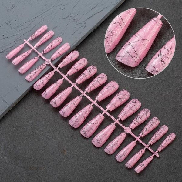 false nails 30pcs long coffin with abstract art line designs fake press on artificial full cover nail naik tips, Red;gold
false nails 30pcs long coffin with abstract art line designs fake press on artificial full cover nail naik tips, Red;gold
