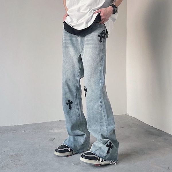 women's jumpsuits & rompers cross embroidered denim trousers female patch wide leg jeans loose high waist woman vintage streetwear, Black;white
women's jumpsuits & rompers cross embroidered denim trousers female patch wide leg jeans loose high waist woman vintage streetwear, Black;white