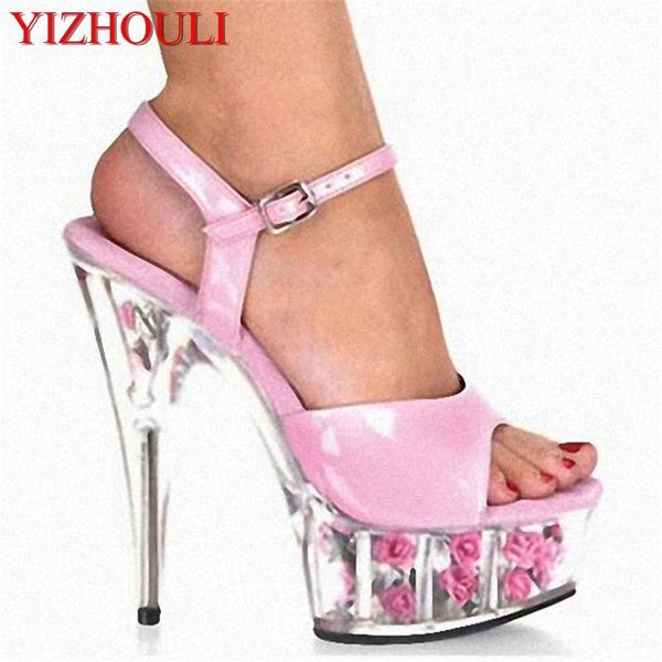 pink transparent fashion romantic rose 15cm high-heeled shoes princess dancing sandals 6 inch exotic flowers crystal dress, Black
pink transparent fashion romantic rose 15cm high-heeled shoes princess dancing sandals 6 inch exotic flowers crystal dress, Black