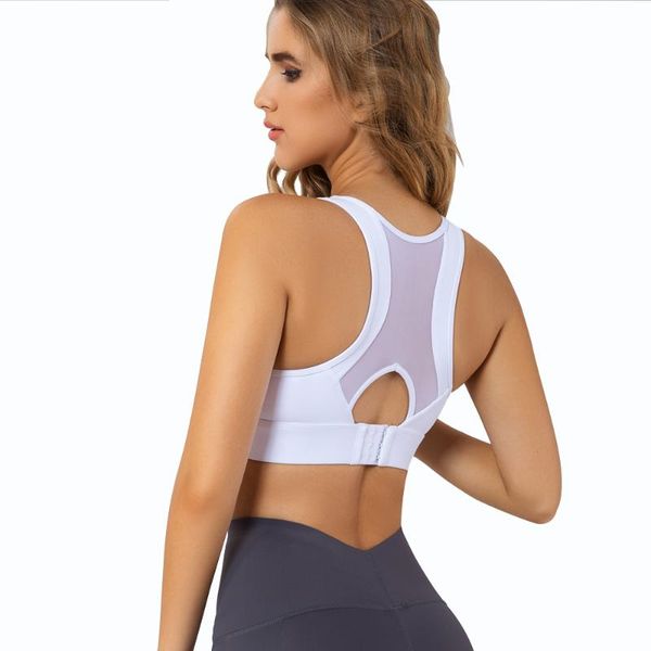 yoga outfit women padded sports bra mesh open back fitness workout running shirts tank top
yoga outfit women padded sports bra mesh open back fitness workout running shirts tank top