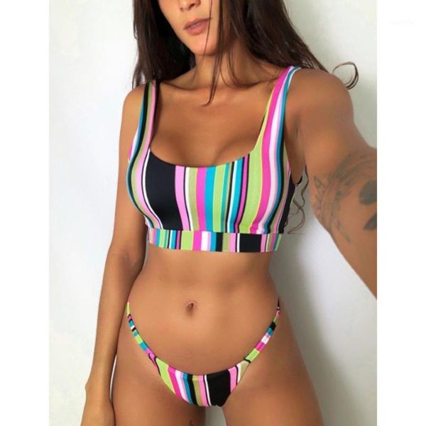 women's swimwear high waist bikini 2021 striped swimsuit women female push up set swimming wear for bathing suit swimsuits, White;black
women's swimwear high waist bikini 2021 striped swimsuit women female push up set swimming wear for bathing suit swimsuits, White;black