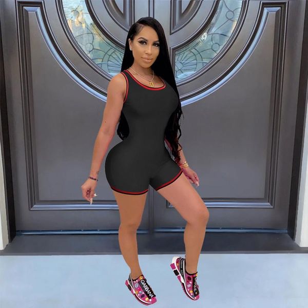 women's jumpsuits & rompers activewear color match patchwork short playsuits women low neck sleeveless one piece 2021 workout sporty sk, Black;white
women's jumpsuits & rompers activewear color match patchwork short playsuits women low neck sleeveless one piece 2021 workout sporty sk, Black;white