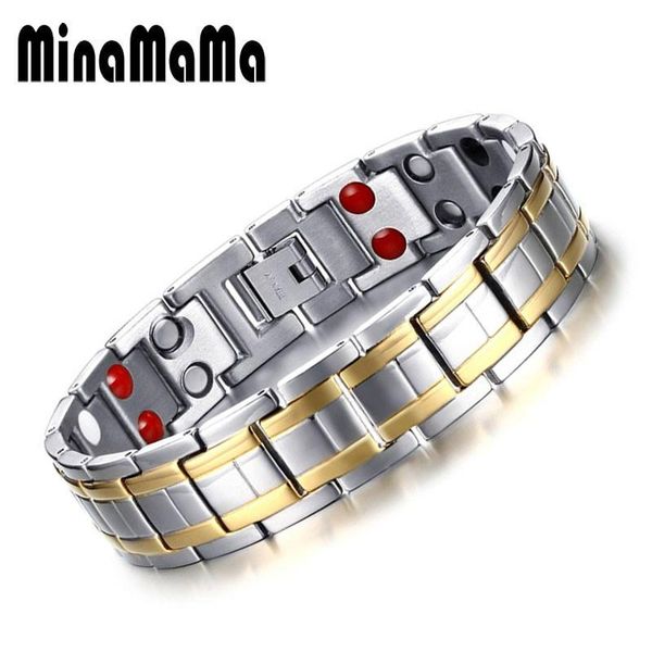 link, chain healing care magnetic bracelet for men stainless steel elements therapy bracelets jewelry, Black
link, chain healing care magnetic bracelet for men stainless steel elements therapy bracelets jewelry, Black