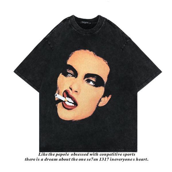 men's t-shirts american fashion wear brand ins high street short sleeve smoking guy washed worn pullover t-shirt hip hop casual half ma, White;black
men's t-shirts american fashion wear brand ins high street short sleeve smoking guy washed worn pullover t-shirt hip hop casual half ma, White;black