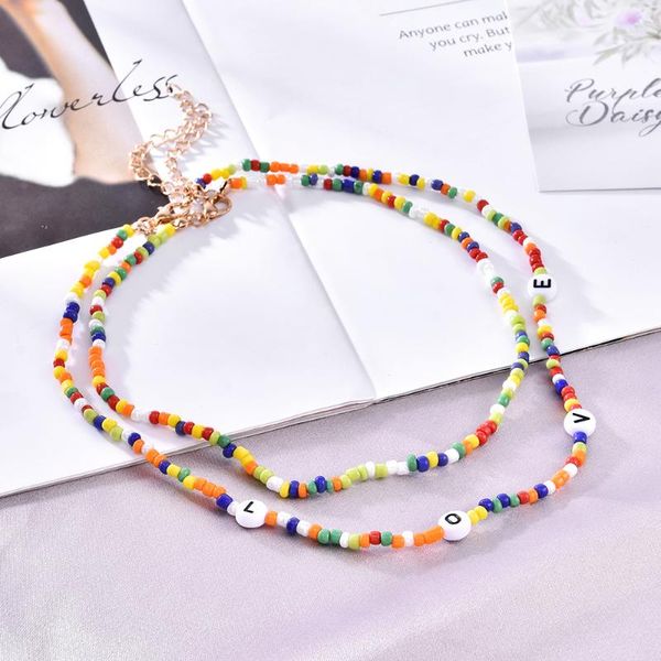 chokers 2pcs custom letter pendant necklace for women choker bead aesthetic boho vintage collier femme summer jewelry women's neck chai, Golden;silver
chokers 2pcs custom letter pendant necklace for women choker bead aesthetic boho vintage collier femme summer jewelry women's neck chai, Golden;silver