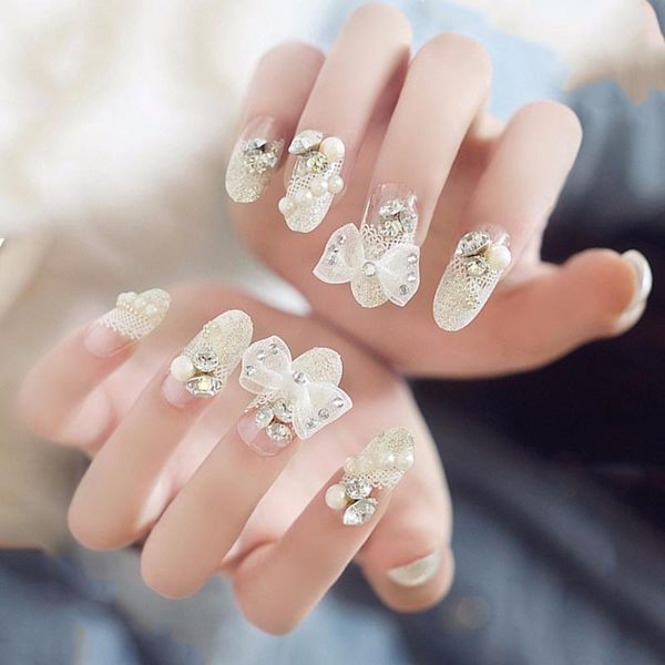 24pcs/pack silver rhinestone big bow fake nails luxurious full cover glue diy manicure art tools false, Red;gold
24pcs/pack silver rhinestone big bow fake nails luxurious full cover glue diy manicure art tools false, Red;gold