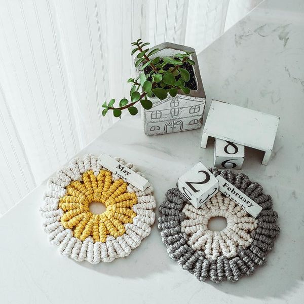 mats & pads 16cm round boho placemat handmade cotton rope knitting cup mat non-slip insulation tableware kitchen accessories
mats & pads 16cm round boho placemat handmade cotton rope knitting cup mat non-slip insulation tableware kitchen accessories