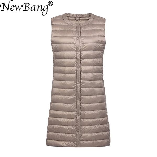 bang brand ultra light down vest women long windproof lightweight warm waistcoat female coat slim sleeveless 211109, Black;white
bang brand ultra light down vest women long windproof lightweight warm waistcoat female coat slim sleeveless 211109, Black;white