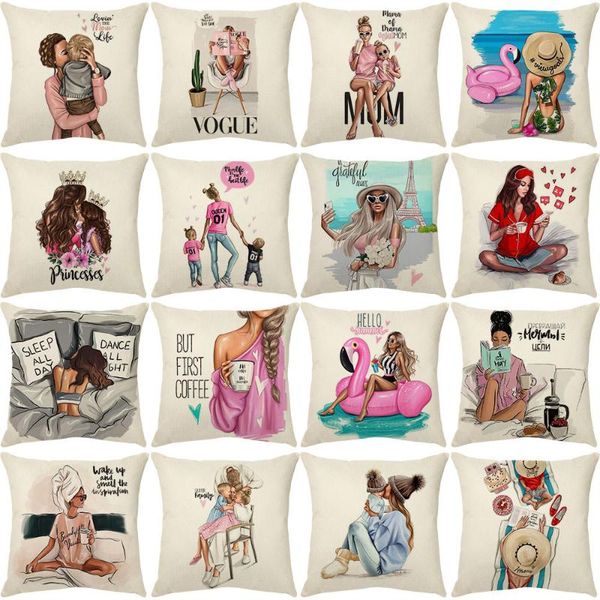 cushion/decorative pillow decor cushion cover linen 45*45cm fashion cute cartoon super mama pillowcase daddy for sofa home
cushion/decorative pillow decor cushion cover linen 45*45cm fashion cute cartoon super mama pillowcase daddy for sofa home