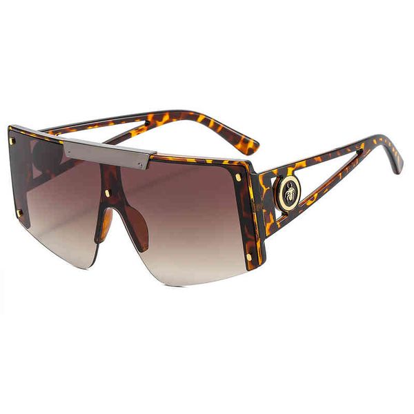 2022 new fashion head same sunglass personality glass punk metal sunglass, White;black
2022 new fashion head same sunglass personality glass punk metal sunglass, White;black