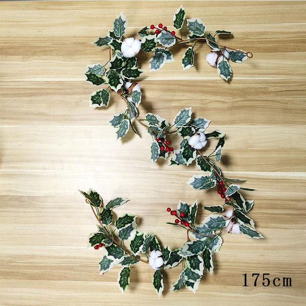 decorative flowers & wreaths 1pc 175cm artificial christmas vines berry leaf vine fake leaves garland plant foliage home décor accessories
decorative flowers & wreaths 1pc 175cm artificial christmas vines berry leaf vine fake leaves garland plant foliage home décor accessories