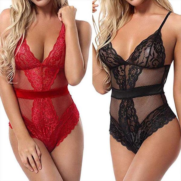 fashion lace mesh women sleepwear hollow jumpsuit european and american bodysiuts manufacturers direct wholesale s l xl, Black;red
fashion lace mesh women sleepwear hollow jumpsuit european and american bodysiuts manufacturers direct wholesale s l xl, Black;red