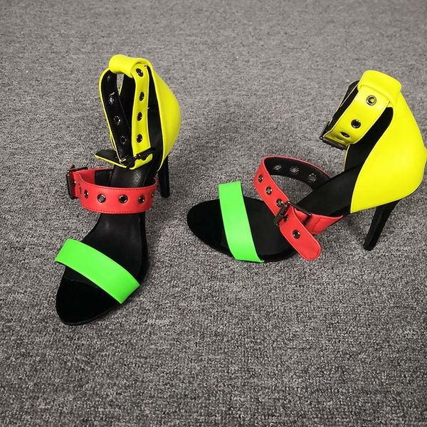 slippers charming mixed colors rivet strap ladies sandals open toe summer high heels women buckle shoes emxb, Black
slippers charming mixed colors rivet strap ladies sandals open toe summer high heels women buckle shoes emxb, Black
