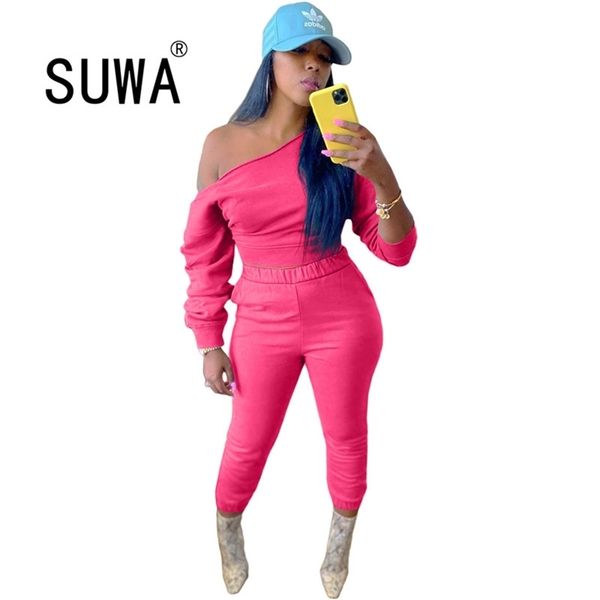 women tracksuit 2 piece set one word collar long sleeve tunic high waist pants sweatpants wholesale club outfits 210525, White
women tracksuit 2 piece set one word collar long sleeve tunic high waist pants sweatpants wholesale club outfits 210525, White