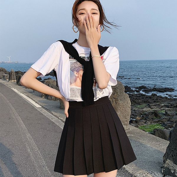 skirts women mini college style cute female pleated 2021 spring high waist solid color short summer skirt, Black
skirts women mini college style cute female pleated 2021 spring high waist solid color short summer skirt, Black