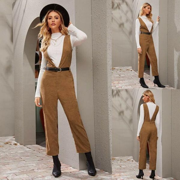 women's jumpsuits & rompers work wear overalls straight long female 2021 spring lady high waist corduroy quality pants, Black;white
women's jumpsuits & rompers work wear overalls straight long female 2021 spring lady high waist corduroy quality pants, Black;white