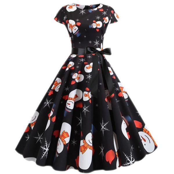 casual dresses dress women elegant christmas bandage retro print short sleeve evening o-neck party prom vintage merry, Black;gray
casual dresses dress women elegant christmas bandage retro print short sleeve evening o-neck party prom vintage merry, Black;gray