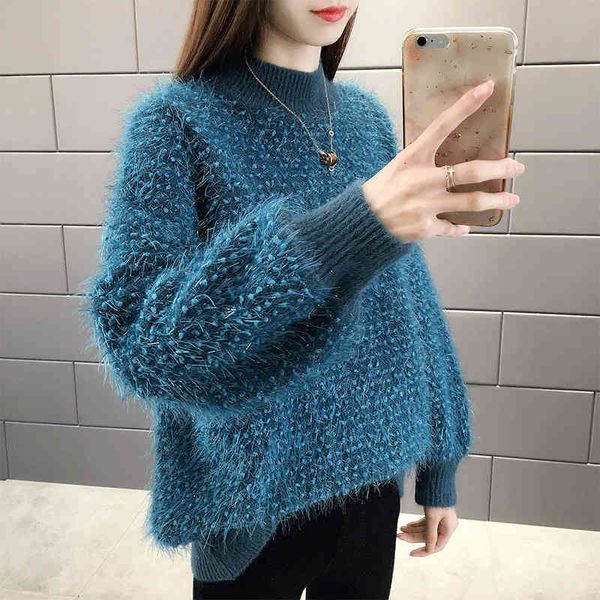sweaters knit bright silk sweater coat women's autumn and winter fashion temperament loose lazy style all-match top, White;black
sweaters knit bright silk sweater coat women's autumn and winter fashion temperament loose lazy style all-match top, White;black