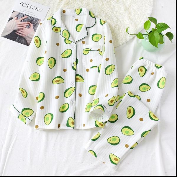 thicken fresh green avocado womens sleepwears pajamas sets winter warm 100% cotton scuba long sleeved nightwear pyjamas, Black;red
thicken fresh green avocado womens sleepwears pajamas sets winter warm 100% cotton scuba long sleeved nightwear pyjamas, Black;red