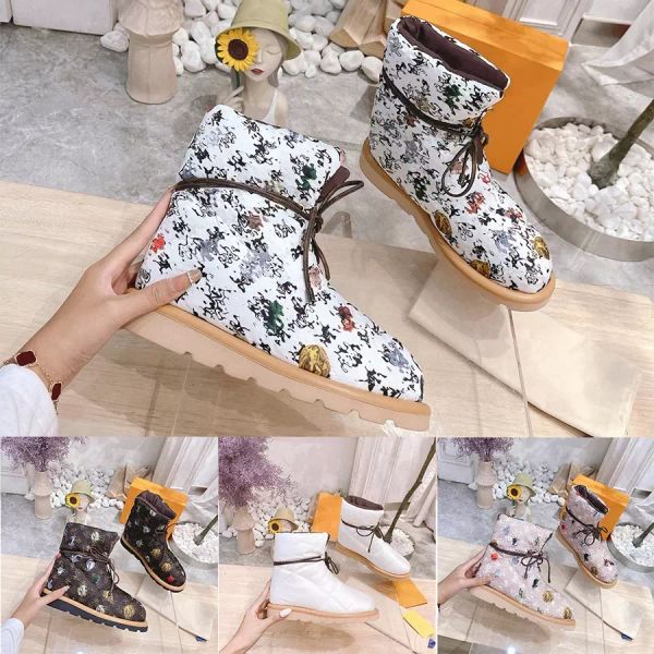 2021 pillow ankle boots fur womens winter brown luxury fashion women designer soft down shoes flat shoe waterproof nylon flowers print lace, Black
2021 pillow ankle boots fur womens winter brown luxury fashion women designer soft down shoes flat shoe waterproof nylon flowers print lace, Black