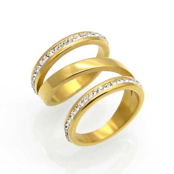 gold color engagement rings for women stainless steel wedding jewelry crystal ring, Slivery;golden
gold color engagement rings for women stainless steel wedding jewelry crystal ring, Slivery;golden