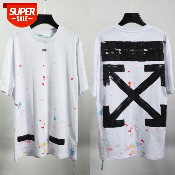 brand ow starry sky brushed ink three-dimensional firework print round neck short sleeve #xk0b, White;black
brand ow starry sky brushed ink three-dimensional firework print round neck short sleeve #xk0b, White;black