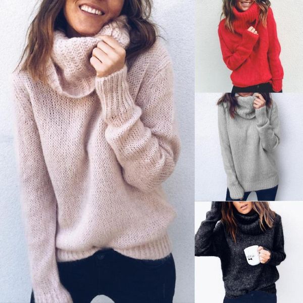 women's sweaters solid pullover jumper turtleneck sweater female women warm thick winter cable knitted oversized, White;black
women's sweaters solid pullover jumper turtleneck sweater female women warm thick winter cable knitted oversized, White;black