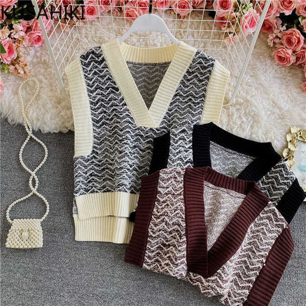 kusahiki hit color patchwork sweater vest causal v-neck sleeveless knitted pullovers spring korean knitting vests 6e492 210602, White
kusahiki hit color patchwork sweater vest causal v-neck sleeveless knitted pullovers spring korean knitting vests 6e492 210602, White