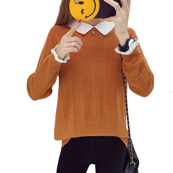 women's sweaters fashion jumpers ladies short knit sweater autumn winter long sleeve plus size knitted sweater pullover women, White;black
women's sweaters fashion jumpers ladies short knit sweater autumn winter long sleeve plus size knitted sweater pullover women, White;black