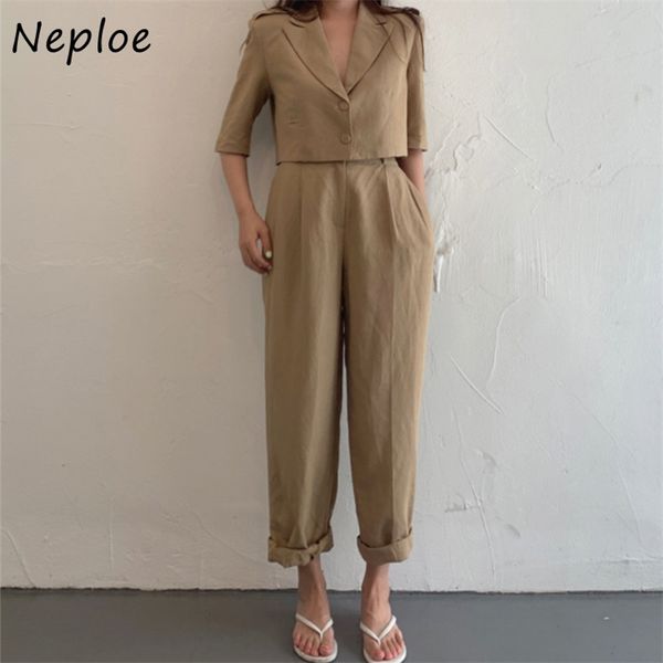 work style ol 2 pcs women set turn down collar short sleeve single breast shirt + high waist hip straight pants suits 210422, White
work style ol 2 pcs women set turn down collar short sleeve single breast shirt + high waist hip straight pants suits 210422, White