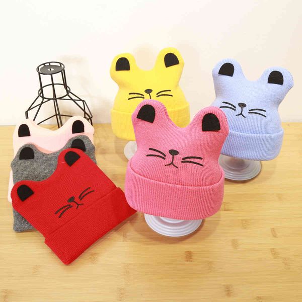 new autumn and winter super cute knitted children's kitten pullover baby wool hat, Yellow
new autumn and winter super cute knitted children's kitten pullover baby wool hat, Yellow