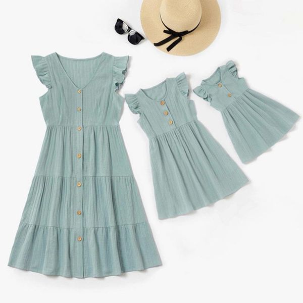 casual dresses summer mom and daughter mommy me clothes sleeveless dress women girls baby outfits family matching, Black;gray
casual dresses summer mom and daughter mommy me clothes sleeveless dress women girls baby outfits family matching, Black;gray