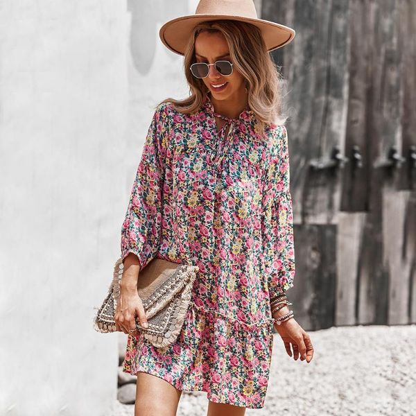 casual dresses autumn women boho floral dress long sleeve holiday beach shirt dresse ladies print mini vestidos de mujer, Black;gray
casual dresses autumn women boho floral dress long sleeve holiday beach shirt dresse ladies print mini vestidos de mujer, Black;gray
