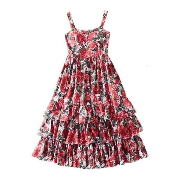 runway dresses european and american summer high-quality catwalk rose print layered big swing dress lzga, Black
runway dresses european and american summer high-quality catwalk rose print layered big swing dress lzga, Black