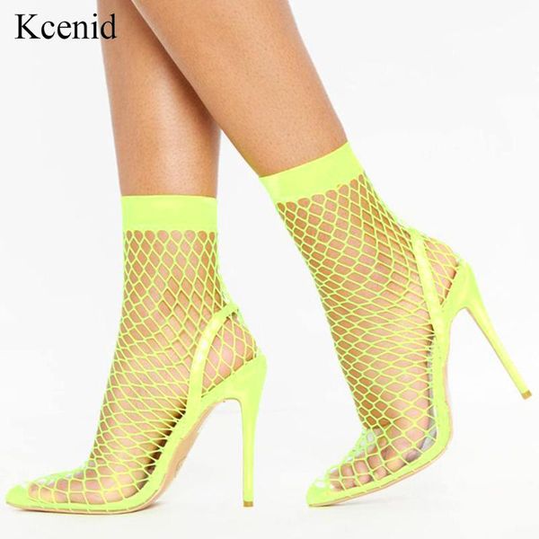 kcenid women pointed toe mesh pvc sandals boots slip on summer shoes hollow out high heel breathable big size 36-41, Black
kcenid women pointed toe mesh pvc sandals boots slip on summer shoes hollow out high heel breathable big size 36-41, Black