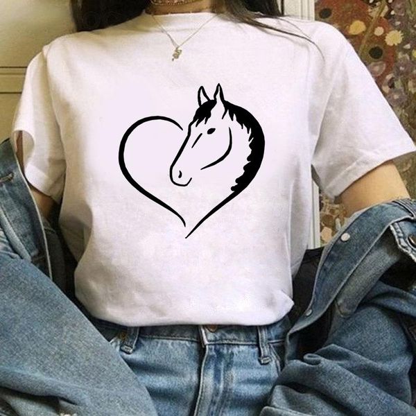 women's t-shirt summer funny () printed chic harajuku neck casual retro vogue, White
women's t-shirt summer funny () printed chic harajuku neck casual retro vogue, White