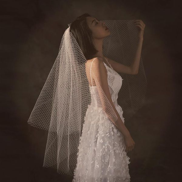 bridal veils ivory wedding cut edge velo para novia two layers fingertip veil accessories boho, Black
bridal veils ivory wedding cut edge velo para novia two layers fingertip veil accessories boho, Black