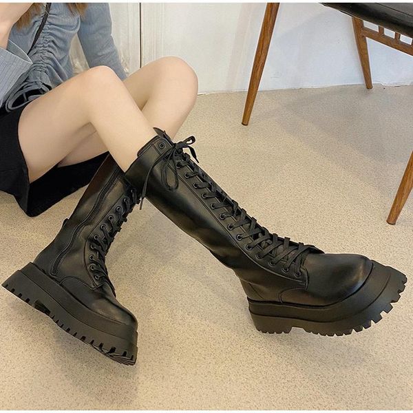 boots women's pu thick bottom zip punk casual female shoes fashion strappy mature spring&autumn ladies footwear outdoor, Black
boots women's pu thick bottom zip punk casual female shoes fashion strappy mature spring&autumn ladies footwear outdoor, Black