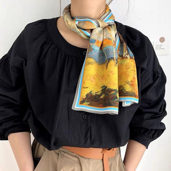spring korean version of all-match women scarf silk hand-feel double-sided printing thin section 15x150cm scarves, Blue;gray
spring korean version of all-match women scarf silk hand-feel double-sided printing thin section 15x150cm scarves, Blue;gray