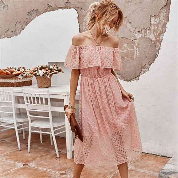 elegant casual pink black lace dress off the shoulder women hollow out evening party long summer autumn 210427, Black;gray
elegant casual pink black lace dress off the shoulder women hollow out evening party long summer autumn 210427, Black;gray