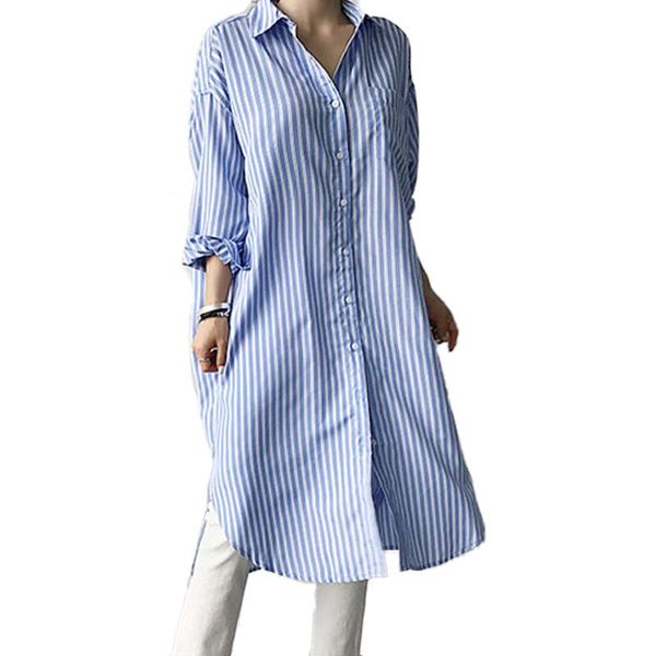 casual dresses 2021 autumn women office shirt striped lapel single-breasted loose dress, Black;gray
casual dresses 2021 autumn women office shirt striped lapel single-breasted loose dress, Black;gray