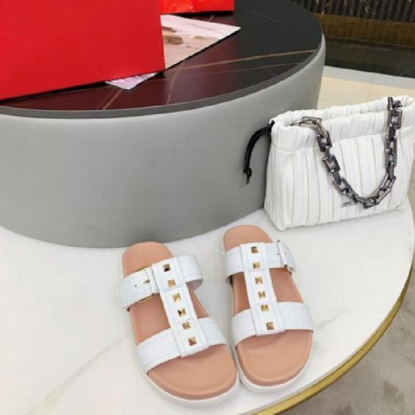 summer women fashion slippers designers design flats shoes ankle strap rivet flip flops thick bottom slides, Black
summer women fashion slippers designers design flats shoes ankle strap rivet flip flops thick bottom slides, Black