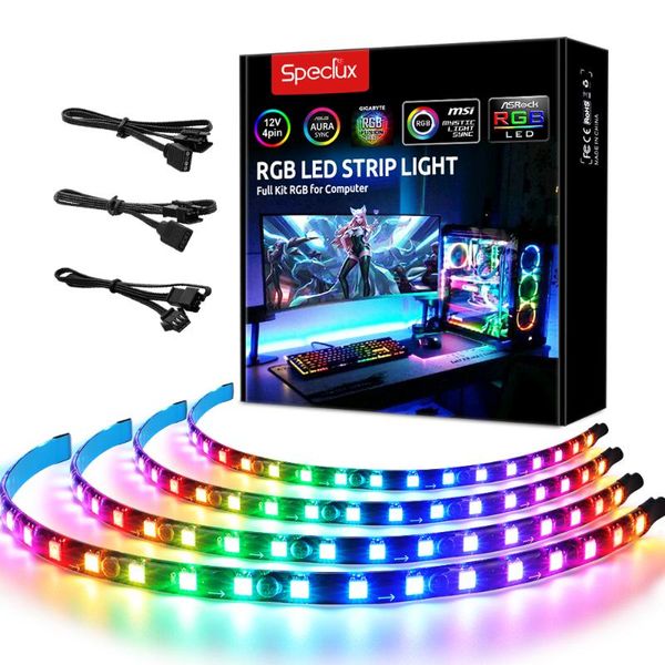 strips speclux addressable argb digital magnetic rainbow pc case lights 5v 3-pin header compatiable with asus aura sync, msi mystic
strips speclux addressable argb digital magnetic rainbow pc case lights 5v 3-pin header compatiable with asus aura sync, msi mystic