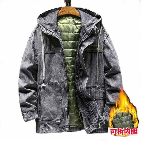 men's jackets mcikkny men winter cotton lined denim plush warm outwear for male parka clothing size m-4xl thermal, Black;brown
men's jackets mcikkny men winter cotton lined denim plush warm outwear for male parka clothing size m-4xl thermal, Black;brown