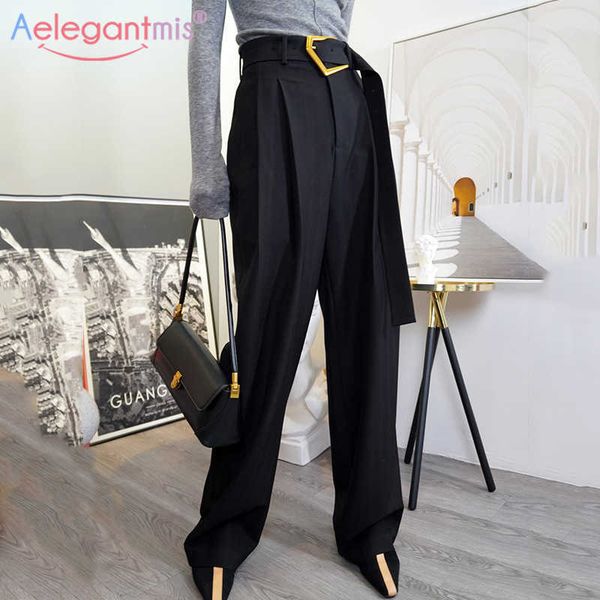aelegantmis loose casual women long pants solid black white suit with belt office lady wide leg ladies work trousers 210607
aelegantmis loose casual women long pants solid black white suit with belt office lady wide leg ladies work trousers 210607