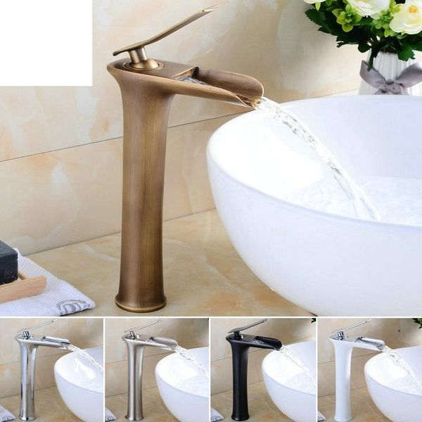 amibronz waterfall basin faucet brass mixer cold tap white/chrome/black/antique bathroom faucets 8882s sink
amibronz waterfall basin faucet brass mixer cold tap white/chrome/black/antique bathroom faucets 8882s sink