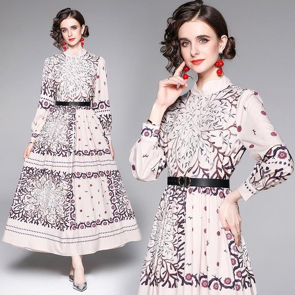 casual dresses 2021 printed runway pink maxi dress autumn women retro long sleeve mock neck office slim a-line elegant boho party frock, Black;gray
casual dresses 2021 printed runway pink maxi dress autumn women retro long sleeve mock neck office slim a-line elegant boho party frock, Black;gray