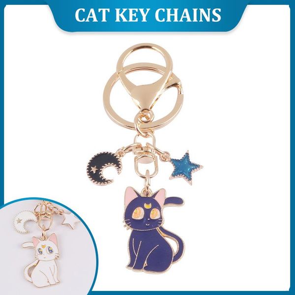 keychains cute cat alloy keychain moon star metal keyring accessories for women couple backpack car pendant key chains gifts, Silver
keychains cute cat alloy keychain moon star metal keyring accessories for women couple backpack car pendant key chains gifts, Silver